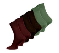 Wonky Line Calcetines de bambú para hombre, paquete de 6 pares, sin costuras, suaves, transpirables, cómodos, color negro, gris, azul marino (FR/ES, Letras, Talla única, Regular, Regular, Mix-5)