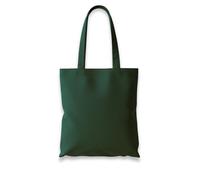 Wonky Line Tote Bag 100% Algodón - Bolsa de Tela 38×42 cm con Asas Largas | Bolsa Reutilizable, Resistente y Lavable | Ideal para Compras, Universidad y Uso Diario Verde