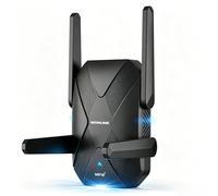 WONLINK Repetidor WiFi 6 Potente AX1500 Mbps, Amplificador WiFi | Doble Banda Repetidor WiFi Potente con WPS, Puerto LAN, 4 Antena, Soporte 3 Modo, Compatible con todas las cajas de Internet