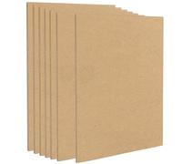 Wonninek Paquete de 7 tableros de madera MDF de 16 x 12 para manualidades, tableros de fibra de densidad media de 1/8-3 mm de espesor, tableros de arte de madera sin terminar, hojas de MDF para artes