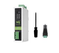 Wonrabai Convertidor de protocolo CAN FD, CAN FD a RS232/RS485 comunicación de datos bidireccional, soporta 5 modos de conversión de datos y protocolos CAN 2.0A/2.0B, soporte de montaje en riel