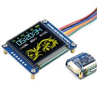 Wonrabai Waveshare - Módulo de pantalla OLED RGB de 1.5 pulgadas, 128 x 128 píxeles, colores de pantalla RGB de 65 K, interfaz SPI compatible con Raspberry Pi 5/Pi 4B/Pi 3B+ Pi3B/Pi Zero/Pi Zero