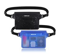 WONSAR 2 PCS Bolsa Impermeable, Riñonera Impermeable, Bolsa estanca Impermeable con Correa Ajustable para Deportes acuáticos, Playa, natación, Surf, etc.