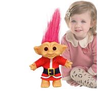 Wonsfuleu Muñeca Troll - Figuras De Acción Navideñas | Decoración Coleccionable de Fiestas, Figuras para Estantería, Adorno Decorativo Retro para Escritorio o Librería