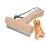 Wonsfuleu Peine Desenredador para Mascotas,Herramienta Profesional Para Eliminar Pelusas De Animales - Cepillo Desenredante Inoxidable Para Mascotas Pequeñas Y Medianas Como Perros Y