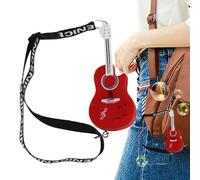 Wonsfuleu Sonido del llavero del violín, llavero del violín musical | Llavero de violín en miniatura LED Llavero de violín con sonido - Divertido juguete de violín con música triste, llavero pequeño
