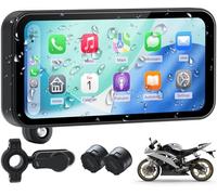 Wonsidary W622 6,25" Pantalla Moto CarPlay con IP67 Impermeable,TPMS | Inalámbrica Touchscreen con CarPlay & Android Auto, Navegación, Control por Voz,Dual Bluetooth, Alimentación USB/Acc
