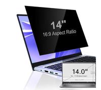 Wonsoso Protector de pantalla de privacidad para laptop con relación de aspecto 16:9 de 14 pulgadas, filtro de privacidad antiespía y protector de bloqueo de luz azul antirreflejos para Hp/Dell/Lenovo