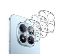 Wonsoso Protector de pantalla para Xiaomi Redmi Note 15 4G / 15 5G, 2 unidades de vidrio templado 3D de alta calidad, película protectora de borde curvado, HD transparente, dureza 9H, cobertura