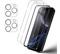 Wonsoso Protector Pantalla Mate para iPhone 16 Pro Max, 2 Piezas Antirreflejos Antihuellas Cristal Vidrio Templado Mate con 2 Piezas Protector de Lente de Cámara, Dureza 9H Antiarañazos Pelicula