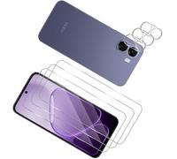 Wonsoso Protector Pantalla para OPPO A6X 5G, 3 Piezas Cristal Templado con 3 Piezas Protector de Lente de Cámara, Dureza 9H Antiarañazos Screen Protector, HD Sin Burbujas Pelicula