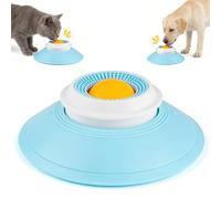 Wonsoso Slow Lick Bowl para Perros y Gatos, Calma Bowl con Lick Ball, Cuenco de Comida Lenta Antideslizante con Ventosa Fuerte, Calma Bowl para Lamer Alimentos Semilíquidos Fabricado, Dog Lick Toy