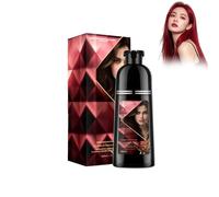 Wonsters Champú tinte para el cabello de 400 ml, color burdeos, champú tinte para el cabello gris, champú 3 en 1 para hombres y mujeres, devuelve el brillo al cabello shampoo