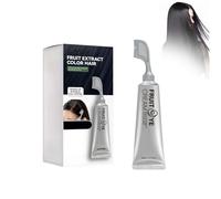 Wonsters Crema tintórea de frutas negras, crema tintórea con peine para cubrir las canas, tinte vegetal con peine y guantes shampoo