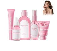 Wonsters cuidado íntimo para mujeres, set de 5 en 1 con loción limpiadora e hidratante, esencia, geles de cuidado, pomada protectora y spray íntimo para mujeres, 5 artículos cream（19）