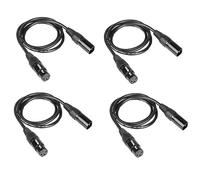 wonsung DMX 512 DMX 3.2ft True DMX de 3 pines macho a hembra de cable para DMX Etapa Luces