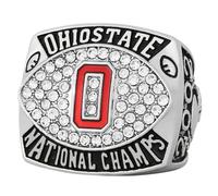 Wonsunte Anillos de Campeonato de OSU Anillo de Trofeo de Campeones de Fútbol Americano con Caja de Presentación Recuerdo de Rugby Fanáticos y Exalumnos