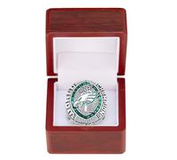 Wonsunte Réplica del Anillo De Campeones De Fútbol De Los Eagles De 2025 con Caja Artículo De Colección para Aficionados Al Rugby Souvenir Deportivo Fans Y Amigos,9#