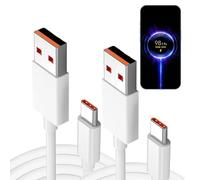 Wonvify 2 Pcs Cable de Carga 120W USB C 6A 1.5M de Datos USB para 13T Pro 12T Pro 12T 11Tpro, Cable de Turbo de 67W para 12 Lite 12X 11T