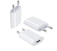Wonvify 3 Pieza Cargador USB 5V/1A Universal, Adaptador de Enchufe de Carga USB A, Cabeza Charger Movil Compatible with i-Phone XS MAX XR X 8, 7, 6, 6S, 5S Plus, i-Pad, Xiaomi, Samsung, Auriculares