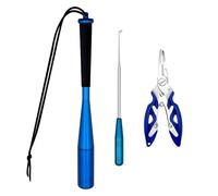 Wonwood_direct Pesca Accesorios 3PCS Alicates Pesca Removedor de Anzuelos de Acero Inoxidable, Asesino de Peces Herramienta Multiusos de Aluminio, Equipo Portátil para Pesca al Aire Libre