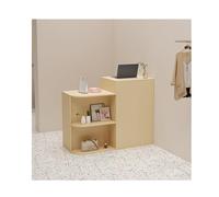 Woo - Escritorio de recepción con estante abierto y función con cerradura, perfecto para hoteles, tiendas de ropa, eries y clínicas, estadística de caja registradora Slish (L 100 cm)