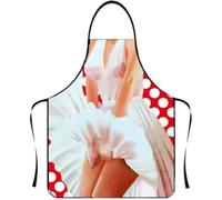 WOO LANDO Delantal de cocina con banda para el cuello, impermeable, 73 x 57 cm (MONROE)