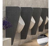 Woo - Partit impermeable para orinal con fijaciones de acero inoxidable para inodoros, baños públicos y restaurantes, panel de privacidad para una mayor higiene