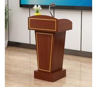 Woo - Soporte de podio con almacenamiento elegante y para aula, iglesia, bodas, conferencias y presentaciones, solución versátil para hablar en público para una comunicación eficaz