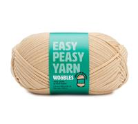 Woobles Easy Peasy Yarn para principiantes - Hilo de ganchillo y tejido - Mezcla de algodσn y nailon de estambre medio #4