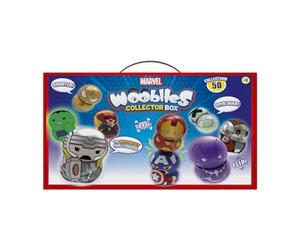 Wooblies K02WBM006 - Figura magnética Coleccionable, Incluye 5 niños y niñas Ultra raros a Partir de 3 años, Caja de coleccionista Marvel