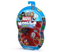Wooblies Magnetic Power Marvel Mix - Juego de 2 figuras magnéticas con lanzador