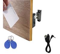 WOOCH Cerradura electrónica RFID para gabinete, cerradura oculta con cable USB para armario de madera, cajón, armario (1 unidad)