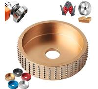 Wood Angle Grinding Wheel, Durable Angle Grinder Wheels Wood Carving Tool, for Woods Cutting, Polishing, Shaping & Buffing (Gold,Aperture diameter: 16mm)