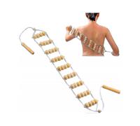 Wood Back Massage Roller Rope Tool, Wood Therapy Cellulite Massage Tools, Maderoterapia Colombiana, Lymphatic Drainage, Portable Wooden Self Massager