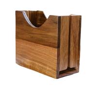 Wood Bagel Slicer Stylish Anti-Slip - Effortless Safe Cutting Groove Large