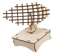 Wood Battlefields Radars Station - Juego de modelos de aviación para educación física y actividades de aprendizaje, campos de batalla, estación de radares