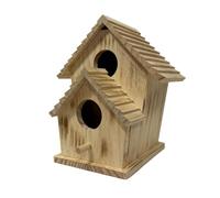 Wood Bird House | Garden Blue Bird Nest | Wood Hummingbird Feeder