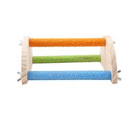 Wood Bird Perches,Bird Parrot Stand Platform,Parakeet Toys Stand Branches for Small Birds Conure, Chinchilla, Parakeet, Budgie, Cockatiel (Wooden 2)