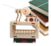 Wood Cable Car Model Kit DIY Assembly Decorative Display