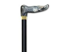 Wood cane - Simulated Gray Marble right handle, this cane is designed to fit the hand like a glove for its palm grip handle. This cane and walking stick is very secure and comfortable and has a weight capacity of 250 pounds. This ergonomic wood cane is id