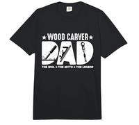 Wood Carver Dad The Idol The Myth The Woodworker Tallador de Madera Comfort Colors Adult Heavyweight T-Shirt