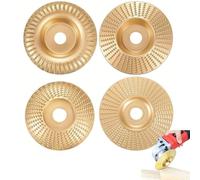 Wood Carving Disc for Angle Grinder, Fast Cut Grinding Wheel Attachment for Shaping Sculpting Sanding Grooving, Wear Resistant Woodworking Tool Accessory