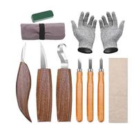 Wood carving kit Cincel De Cuchilla Talla Madera, Cortador Carpintería, Juego Herramientas Mano, Pelado, Tallado(Type 2)