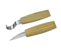 Wood carving kit Cincel De Tallado Cuchilla Talla Madera, Cortador Con Bordes Afilados Acero Inoxidable, Cinceles Gubia(2pcs)