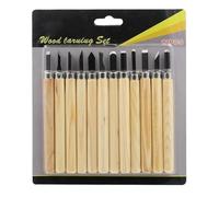 Wood carving kit Juego De Herramientas Mano Con Cuchillo Cincel For Tallar Madera, 3-12 Uds., For Tallado Básico Y Detallado(12pcs)