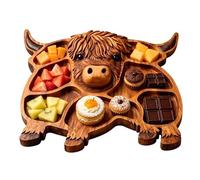 Wood Charcuterie Boards | Wooden Cow Shape Food Tray,Farmhouse Cheese & Meat Platter | Ideal For Snack Fruit Party Banquet Family Gathering Housewarming Celebration Holiday Kitchen Dining Table