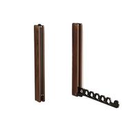 Wood Clothes Hanger Wall Mounted Drying Rack, Collapsible Design, And Invisible Clothing Organizer For Efficient Para Balcon(Black)