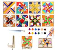 Wood Coasters for Crafts, Blank Wooden Coasters for Painting and DIY Homemade Table Decor, Coaster Set for Christmas, Adults, Desk, Office, Home, Classroom, Coffee Table, Craft Projects