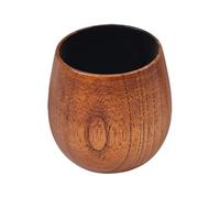 Wood Coffee Mug - 150 ml/350 ml Solid Wood Wine Cups, 2.64 x 3.03 x 3.15 Inches Heat Resistant Handmade Drinkware Teacup for Whiskey Beer Juice Milk Cocktails, Natural Wooden Mugs for Home Bar Kitchen